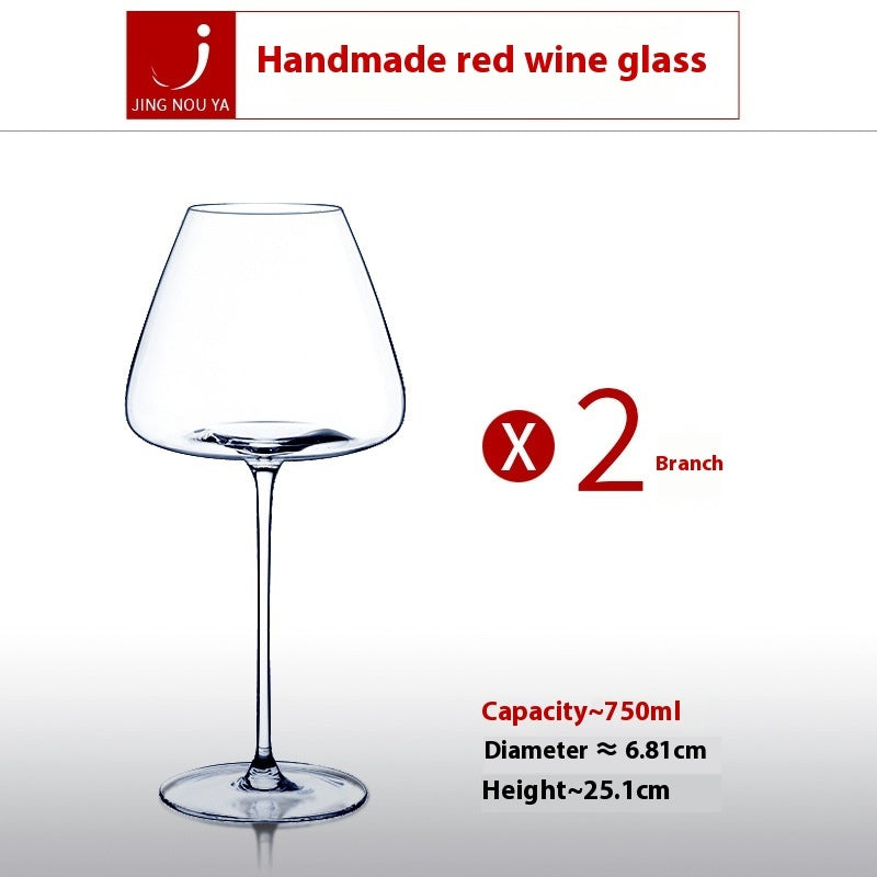 Crystal Glass Beverage Goblet For Elegant Table Serving