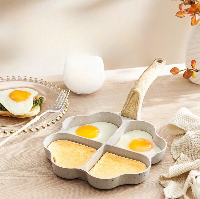 Aluminum Four Hole Frying Pan