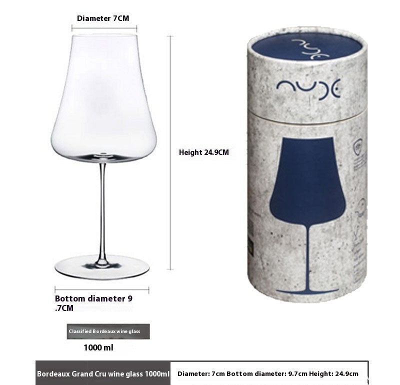 Ultra-Thin European Style Crystal Decorative Goblet Glass