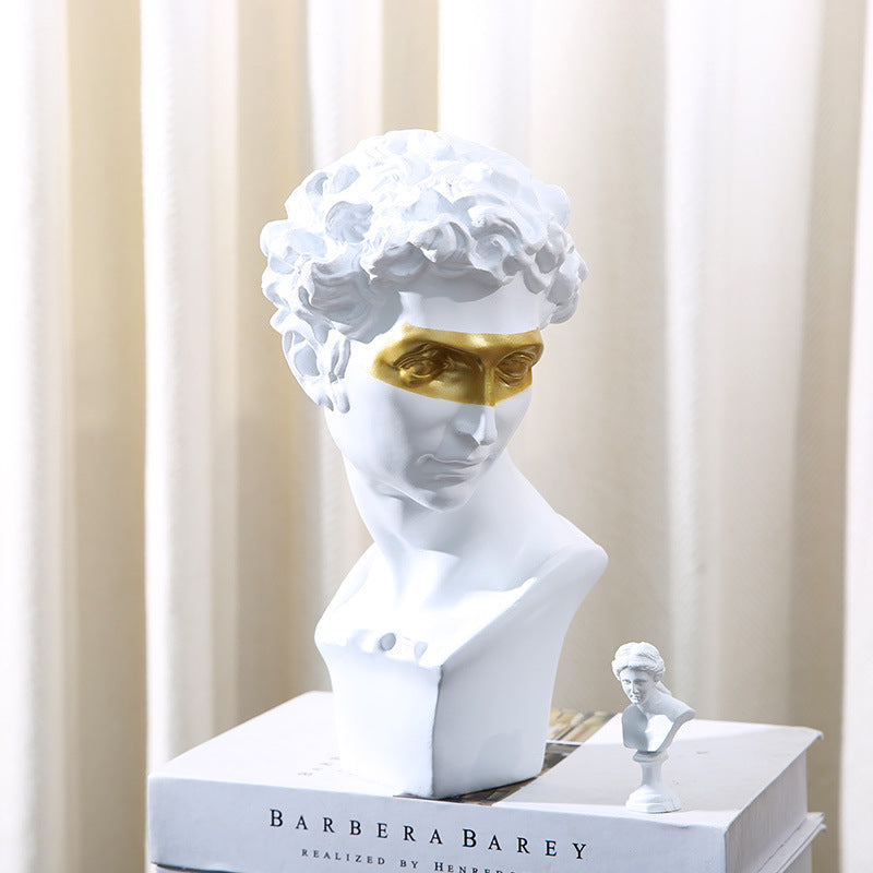 David Sculpture Home Decor Character Decoration