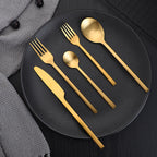 Matte Stainless Steel Thickened Cutlery Set