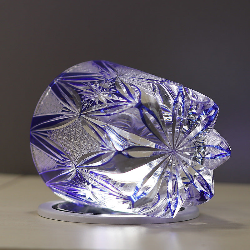 Hand Carved Crystal Glass